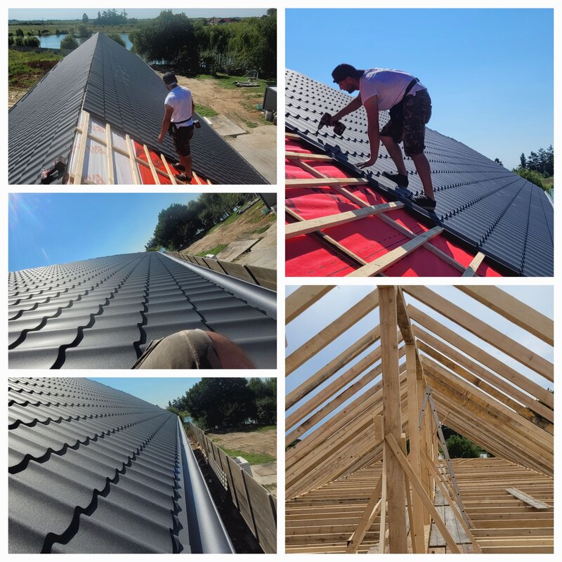 Executam acoperisuri si reparatii.